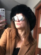 Etola opaska na głowę futro naturalne czarna