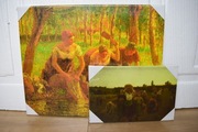 Camille Pissarr , Praczki nad rzeką - reprodukcja