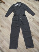 GEORGE kombinezon szary jeansowy szerokie nogawki tencel i bawełna_ nowy_ M