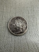 1942 Mercury Dime moneta srebrna srebro 10 centów USA dolar