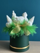 Candle flower box - wieczny bukiet sojowy własnoręcznie robiony