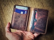 Elegancki portfel męski– ręcznie wykonany,minimalistyczny, na prezent