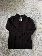 Sweterek rozmiar L czarny rozpinany Basic golf polo Ralph Lauren