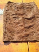 Brązowa ruda skóropodobna spódnica ołówkowa Zara S 36 