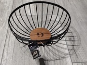 Nowy czarny metalowy koszyk na owoce pieczywo itp. , loft vintage 25cm