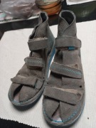 Kapcie skórzane zamszowe r. 30