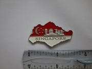 Magnes na lodówkę - 430g. SINGAPUR Metalowa mapa