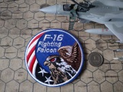 Naszywka Lockheed Martin F-16 USAF rzep velcro