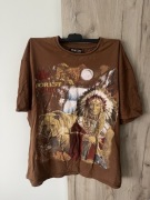 Brązowa koszulka tshirt indianin rdzenny amerykanin 3xl