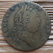 Anglia, żeton/liczman 1791 - Jerzy III