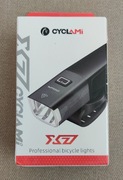 lampa rowerowa CYCLAMI X7, wymienne ogniwo 18650