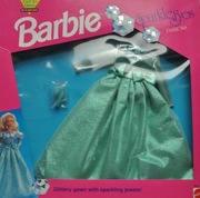 nowe ubranko dla lalki barbie 1991 SPARKLE EYES FASHIONS Mattel