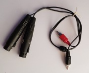 Kabel gnisdo 3pin XLR / cinch   0,5m 