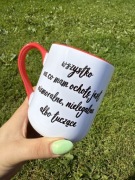 Kubek coffee czerwony 330 ml wszystko na co mam ochotę