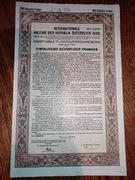 9#Obligacja z Austrii 1930 na 1000 franków szwajcarskich-duży format !