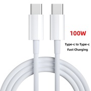 Kabel USB-C do USB-C 100W | 1 m | Szybkie ładowanie | Biały