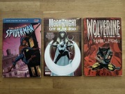 Moon Knight City of Dead + Wolverine Triumphs and Tragedies + Spider-man