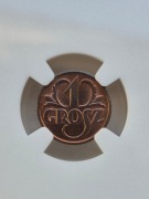 1 grosz 1939 NGC ms 66 RB
