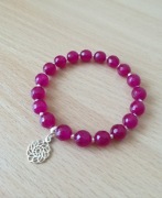 NOWA Bransoletka Kamień Kwarc Srebro 925 17,5cm