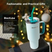 Blackube Kubek termos do picia 1200 ml z pokrywką i słomką