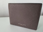 Nowy męski portfel Michael Kors oryginał brąz skóra saffiano