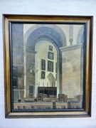 Stary obraz na płótnie .