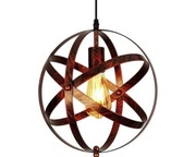 Lampa wisząca Sfera 30 cm Comely Retro E27 Antyczny brąz