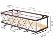 Kingrack Wall Mounted Wine Rack - PÓŁKA NA WINO