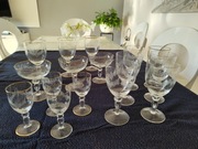 Stare Kieliszki ręcznie robione.