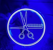 Neon LED szyld do salonu fryzjerskiego Fryzjer 