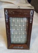 Stara secesyjna ramka z szybką 