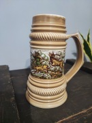 Kufel motyw mysliwski kolekcjonerski sygnowany Lettin