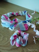 Opaska na gumce i scrunchie , zestaw handmade