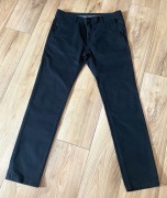 Spodnie męskie chinosy elast czarne W36/L32 40zł