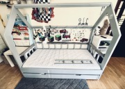 Łóżko łóżeczko dla dziecka Domek 80x160