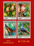 Znaczki fauna:1123: ptaki- Gwinea 2019r. **
