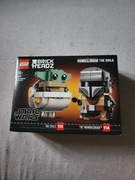 75317 nowy zestaw lego star wars brick headz dziecko mandalorian