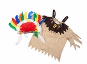 Strój India z Pióropuszem 