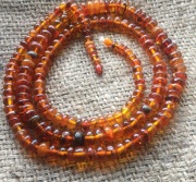 Naszyjnik bursztyn bałtycki szlifowany Vintige 