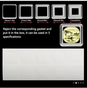 Kapsle na monety Kwadratowe + Podkładki