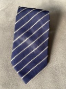 Krawat Willsoor london jedwabny granatowy