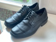 Buty skórzane męskie czarne ECCO do garnituru, rozmiar 42