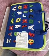 Tablica MONTESSORI Walizka EDUKACYJNA Sensoryczna dla DZIECI Manipulacyjna