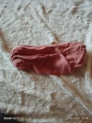 Opaska na głowę pudrowy róż 