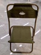 Zielone krzesło turystyczne Składane 