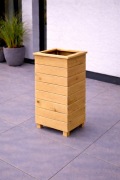 Donica drewniana wysoka 40x40x80 skrzynia ogrodowa na balkon taras