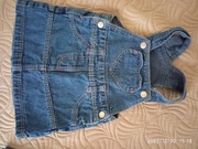 Sukienka ogrodniczka jeans