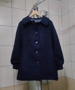 męski płaszcz XL krótki kolor granatowy ciemny niebieski fason klasyczny z