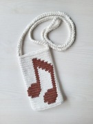 Torebka na telefon. Saszetka. Etui. Handmade. Rękodzieło.Uchwyt na telefon.