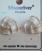 Kolczyki złote perłowe Moon River 